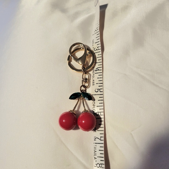 Red Cherry Keychain Bag Charm - Picture 5 of 6